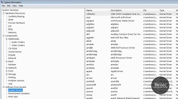 Windows System Information Msinfo32.exe Tool by Britec