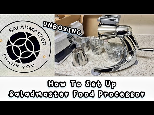 UNBOXING SALADMASTER FOOD PROCESSOR, HOW TO SET UP SALADMASTER FOOD  PROCESSOR