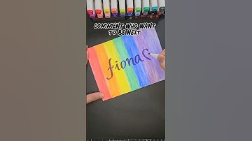 Beautiful name art 🌈 #shorts