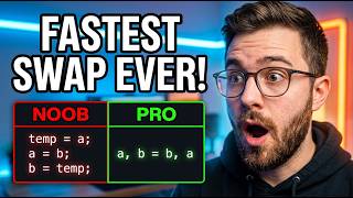 Python Swapping Noob Method vs Pro Technique