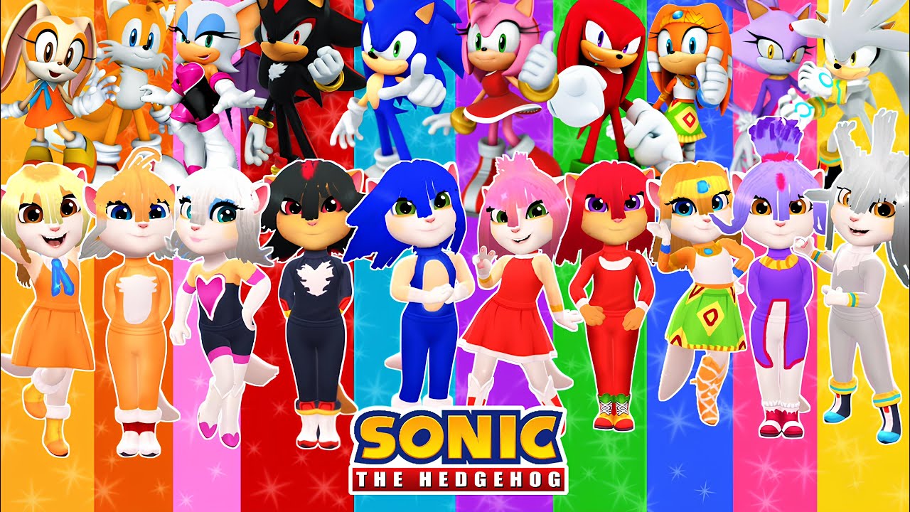 🌀🌈SONIC & FRIENDS ➕️ ANGELA 2 | Cosplay Makeover