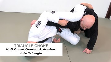 Half Guard Overhook Armbar To Triangle Choke