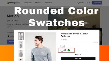 Rounded/Circular Color Swatches in Motion theme | Circular Color Swatches | Rounded Color # 11