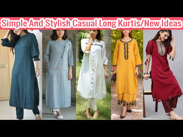 Simple Plain Suit Design Ideas For Girl's 2023 || Plain Dress Design -  YouTube