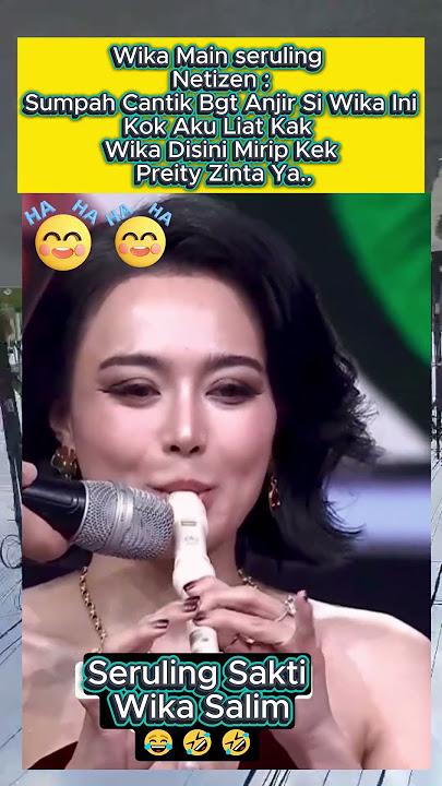 moment Wika Salim Main seruling lucu 🤣😂😍