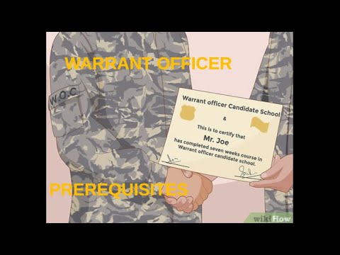 Video: Darf man als Warrant Officer in die Army eintreten?