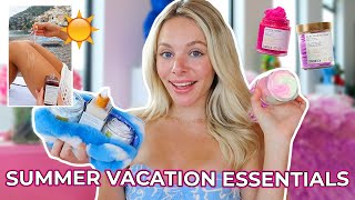 SUMMER VACATION ESSENTIALS 2023 | Best Travel Skincare