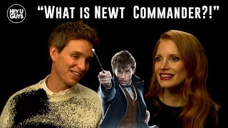 Fantastic Beasts - Jessica Chastain \& Eddie Redmayne and 'Newt Commander'