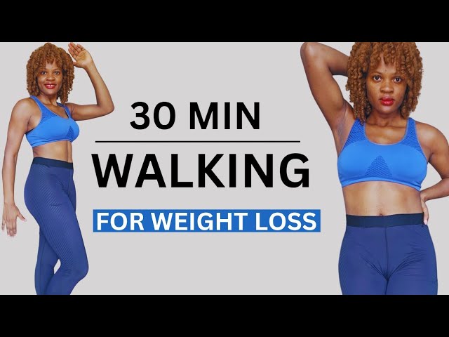 30 MIN METABOLIC WALKING EXERCISE FOR WEIGHT LOSS..No Jumping / All Standing class=