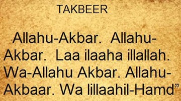 Takbeer For Eid  Allahu Akbar - Non Stop #KHAIR_ZAD