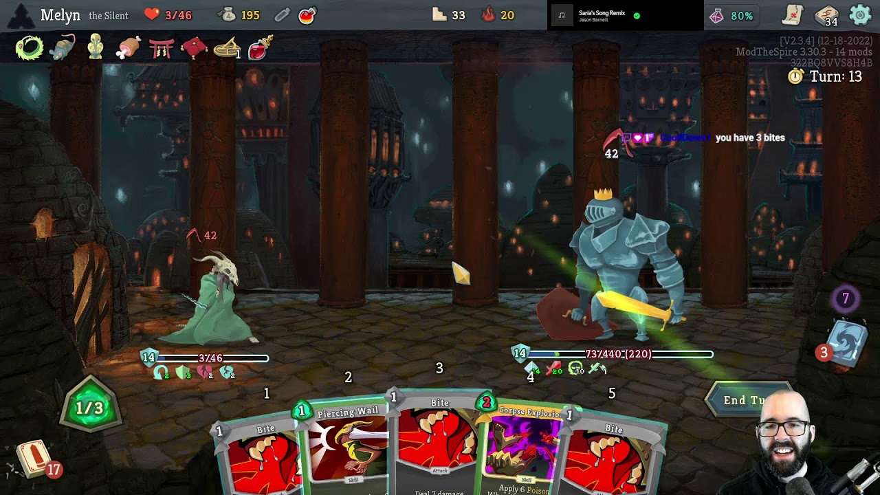 A20H Rotating (streak: 0) - Math Professor slays the spire