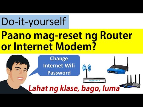 Paano mag reset ng router at magpalit ng password | Lahat ng klase/luma o bago