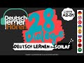 #150 Deutsch lernen im Schlaf | 28 Dialoge | Deutsch lernen durch Hören | Niveau A2-B1