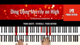 Ding Dong Merrily on High, Branle de l’Official (Piano Sheet - Piano Solo - Cover - Tutorial)