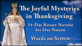 Joyful Mysteries in Thanksgiving with Music - 54-Day Rosary Novena for Our Nation - Most Holy Rosary