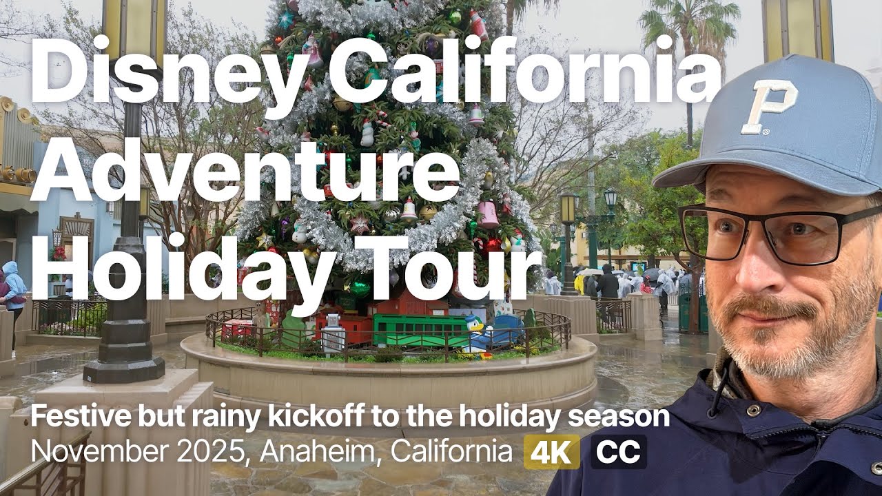 It was nearly empty! Disney California Adventure Holidays 2025 -  Festive Park Walkthrough [4k POV]