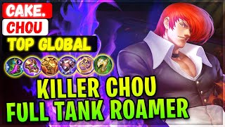 Killer Chou Full Tank Roamer [ Top Global Chou ] Cake. - Mobile Legends Gameplay Emblem And Build.