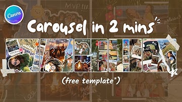 EASY Digital Scrapbook Carousel | Split Images  + FREE Template
