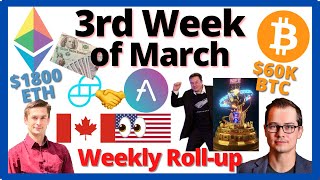 ROLLUP: 3rd Week of March (Elon Musk NFT Song, Stimulus Checks, Canada Crypto ETF, Gemini & Aave)