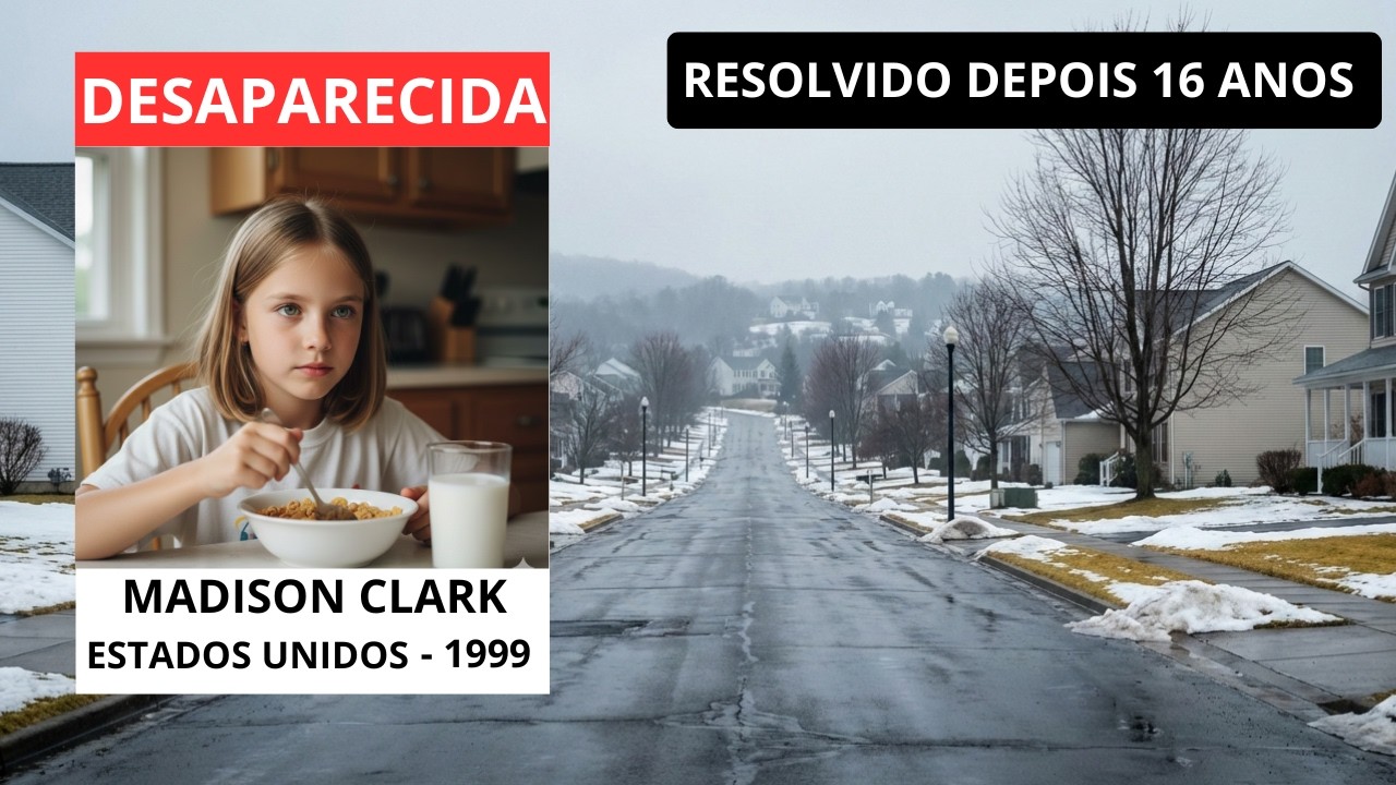 RESOLVIDO: Madison Clark, 7 Anos | Desapareceu no Ponto de Ônibus e Foi Encontrada 16 Anos Depois