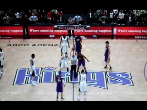 NBA 2k9 XBOX 360 gameplay video Sacramento Kings - YouTube