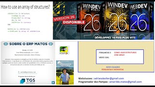 DICAS 3241 WINDEV PERGUNTAS RESPOSTAS 3 COMO USAR eSTRUTURA COM ARRAY