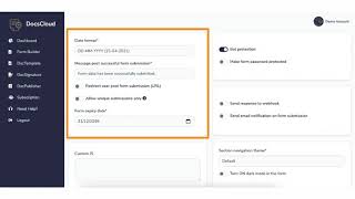 DocsCloud - Form Builder - Configuration screenshot 4