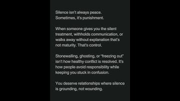 Silence Can Be Manipulation Too | Stonewalling & Emotional Control in Relationships
