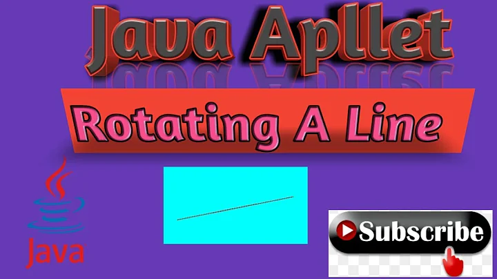 Rotating Line Using Java Applet