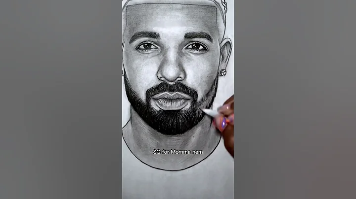 How to Draw Drake  in 50 seconds! #shorts #freestyle