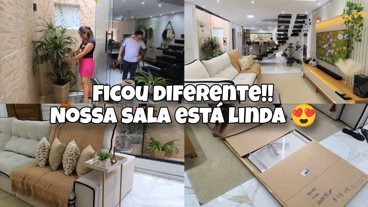 Mudamos um DETALHE na SALA e MUDOU TUDO!! | TROQUEI TODA A DECORAÇÃO E AMEI O RESULTADO 