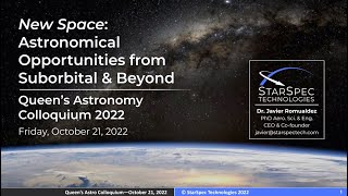 Physics Colloquium: New Space: Astronomical Opportunities from Suborbital and Beyond