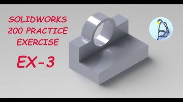 Exercise-3,  Solidworks 200 practice exercise for beginner level #letsmakeitcad   #solidworks