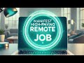 Manifest Permanent High-Paying Remote Job | CALM SUBLIMINAL |