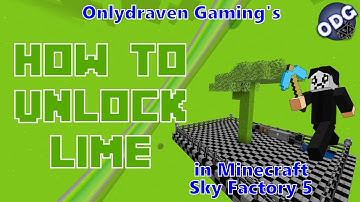 Minecraft - Sky Factory 5 - How to Unlock the Color Lime