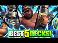 TOP 5 BEST DECKS IN CLASH ROYALE for OCTOBER 2021!! 🏆