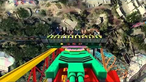 Lex Luthor: Drop of Doom Animation [Version 2] - Six Flags Magic Mountain