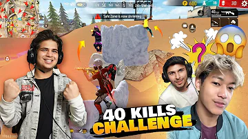 Finally 40 Kills Challenge Done ✔️ Full  Pro Lobby 😲 Sapna Pura होगया 😁 Free Fire Max