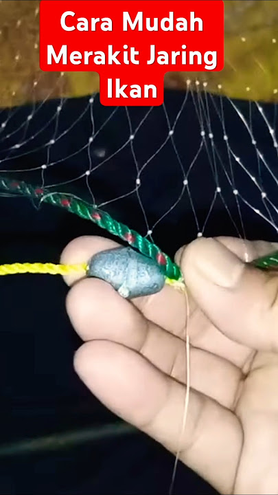 Easy way to assemble a fishing net #tutorial #fishing #fishingmania #tips #hangingnet #fishingnet