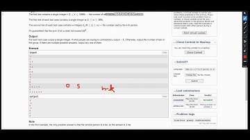 A. Trust Nobody | Codeforces Round 870 Div-2 | Full Solution with code and explanation