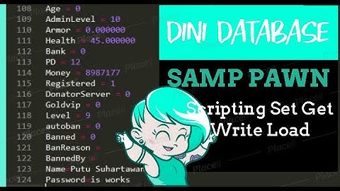 How Dini Database System Teach Pawn SAMP Scripting Gamemode dini_set dini_get strunpack UserPath INI