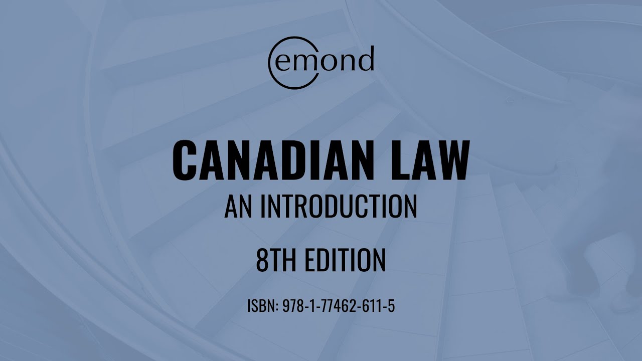 Canadian Law: An Introduction, 8th Edition | Emond Publishing