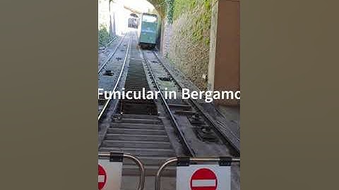 Funicular in Bergamo Italy