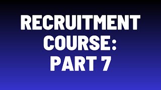 Recruitment Agency Course: How To Build A Candidate Pool Using Linkedin