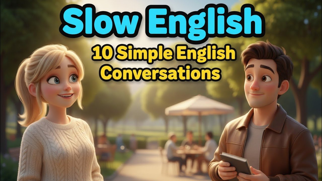 10 Simple English Conversations for Beginners Slow Daily Speaking ...