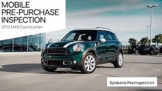 2012 MINI Countryman pre-purchase inspection
