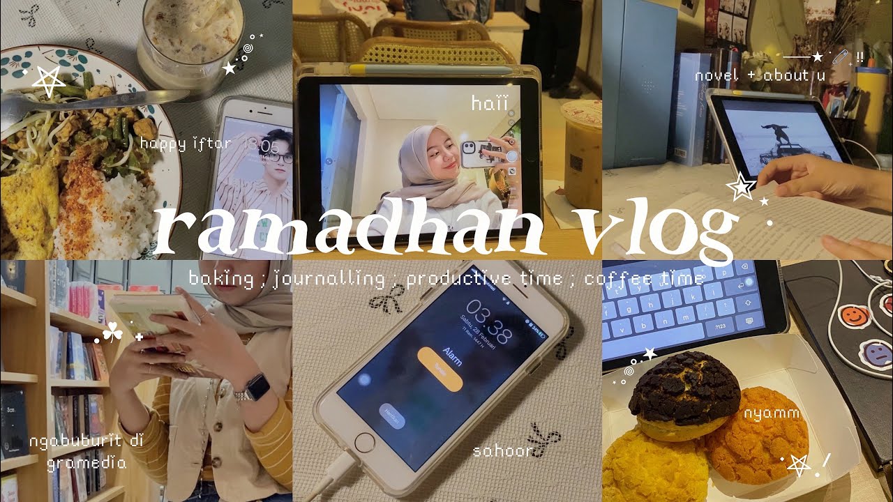 🖇️ramadhan vlog 🕌: bikin kue🍍,journaling📚, productive time, coffee time🧋