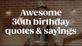30th Birthday Wishes & Quotes - YouTube
