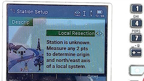 How to work Local Resection (Temporary points) in Leica TS07 ?