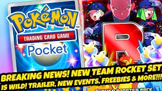 *BREAKING NEWS* NEW TEAM ROCKET SET IS WILD! TRAILER, NEW EVENTS, FREEBIES, MORE (Pokémon TCG Pocket
